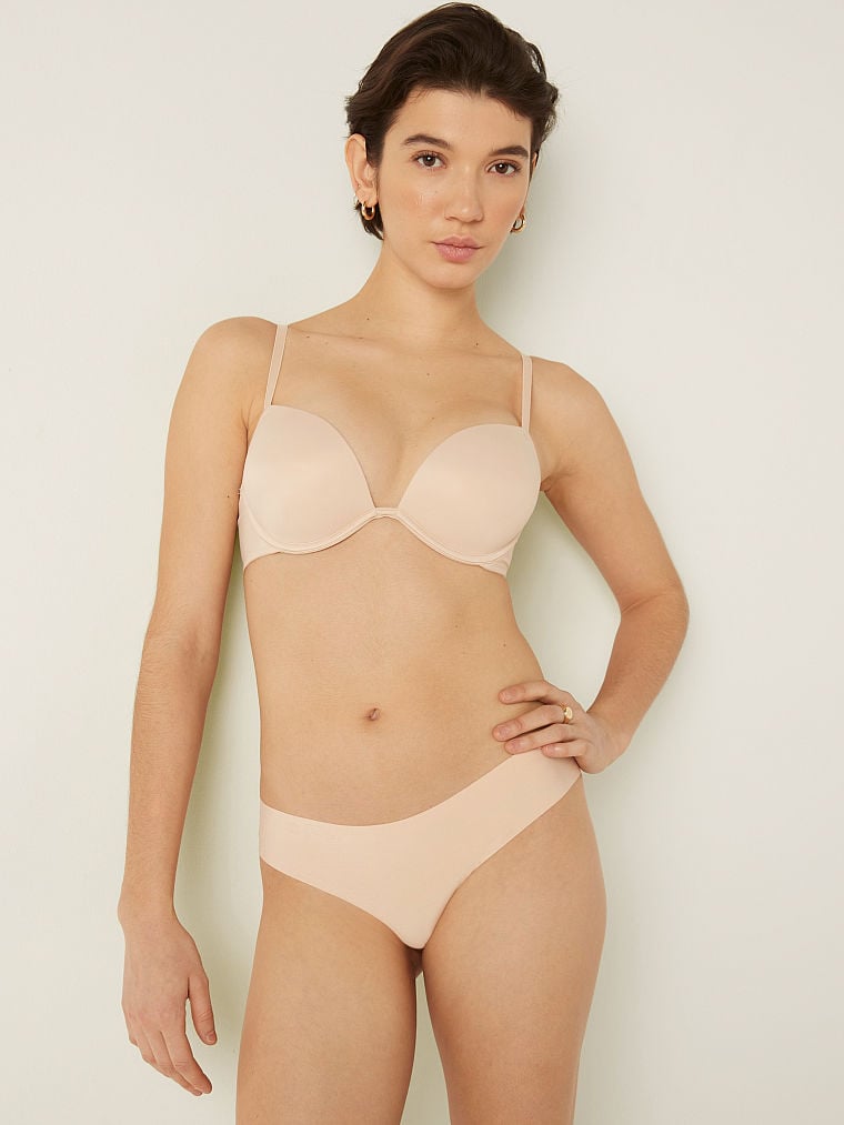 Victoria's Secret Pink Wear Everywhere Push Up Bra, Padded, Smoothing, Bras  for Women, Beige (32A) at  Women's Clothing store