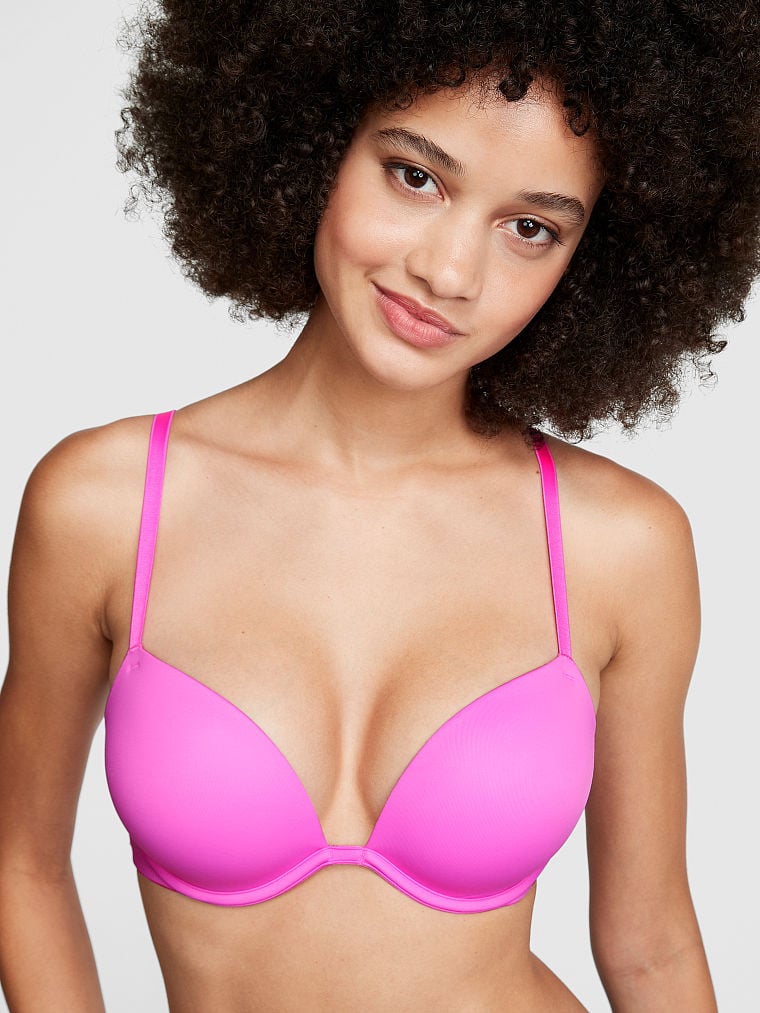 Victoria's Secret Pink Wear Everywhere Push Up Bra (34A-36DD), Red Solid,  34D: Buy Online at Best Price in UAE 