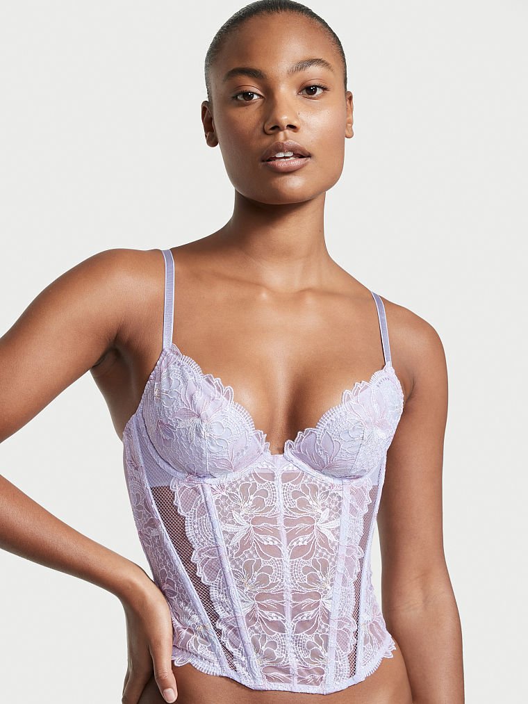 Buy Very Sexy Unlined Floral Embroidery Corset Top online in Dubai | Victoria's  Secret UAE