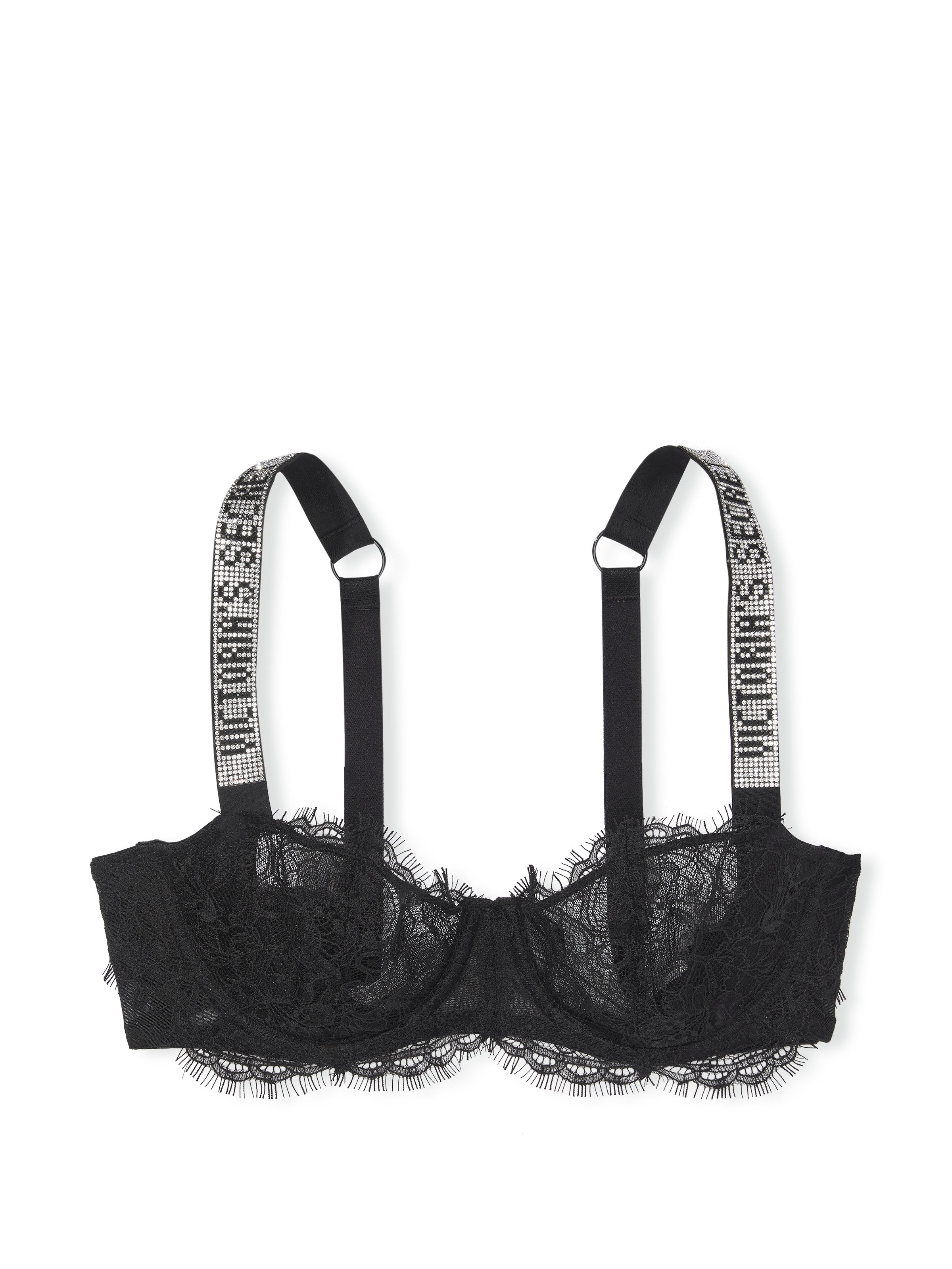 Victoria's Secret Victoria Secret Very Sexy Unlined Plunge Black Lace Bra  Size undefined - $23 - From Tori