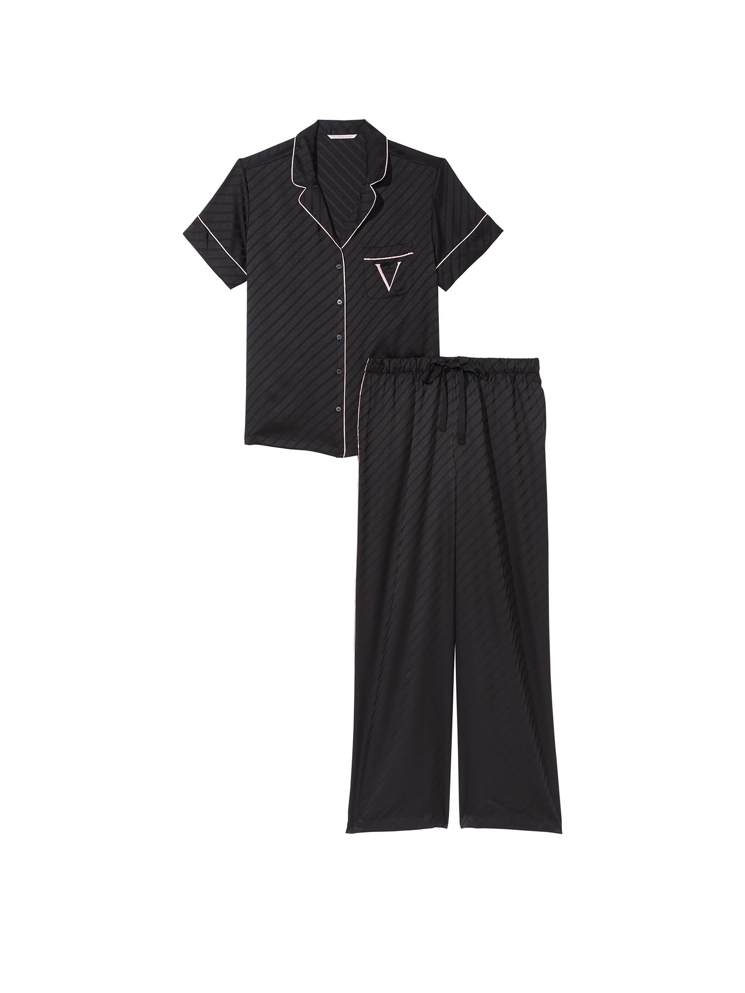 Satin Logo Pajama Set