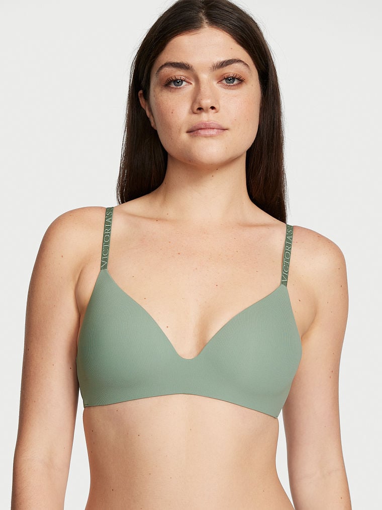 Buy The T-Shirt Lightly Lined Smooth Micro-Rib Wireless Bra online