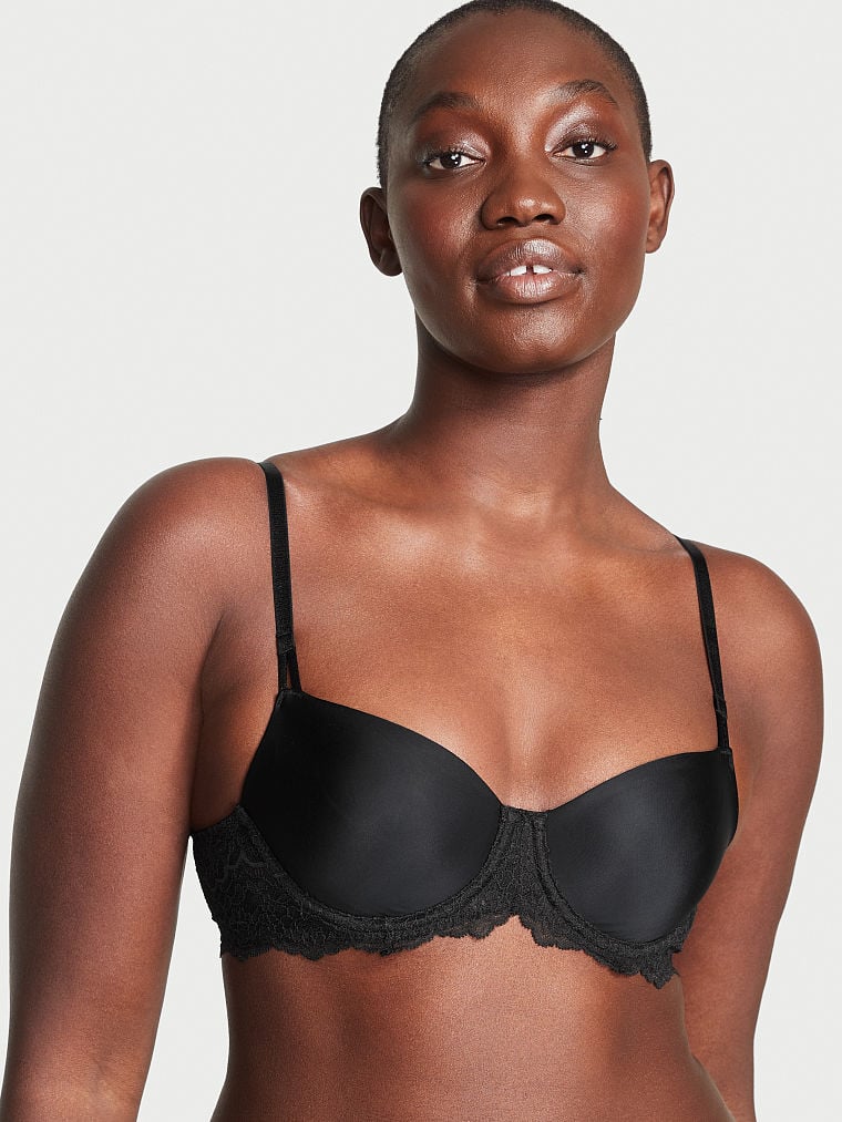 Buy Dream Angels Wicked Unlined Smooth & Lace Balconette Bra online in  Dubai