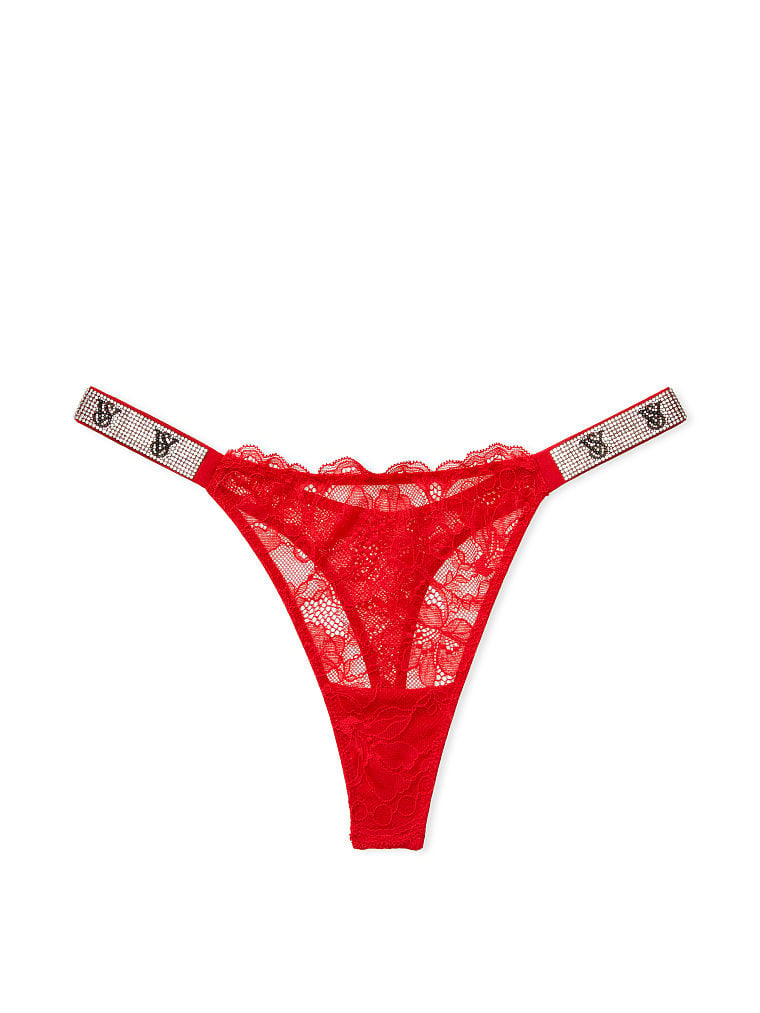 Buy Very Sexy Shine Strap Lace Thong Panty online in Dubai