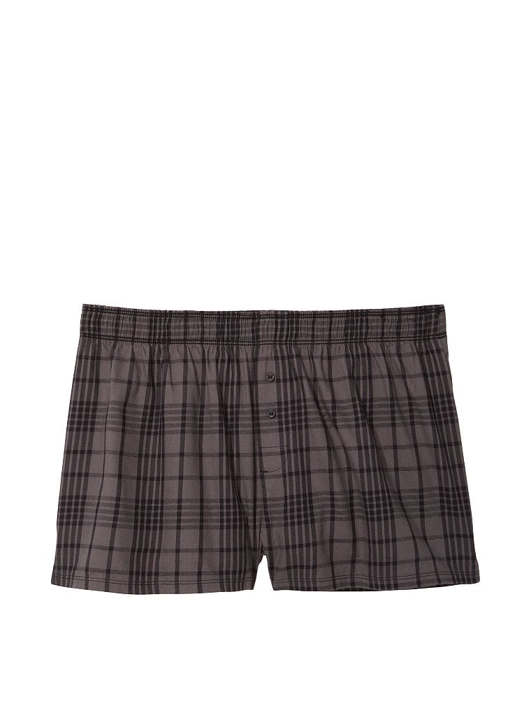 Flannel Boxy Pajama Shorts