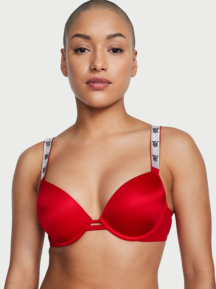 Shine Strap Push-Up Bra