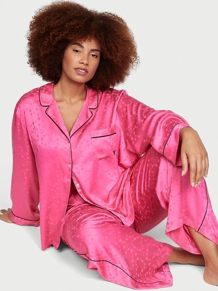 Buy Victoria s Secret Satin Jacquard Long Pajama Set online in
