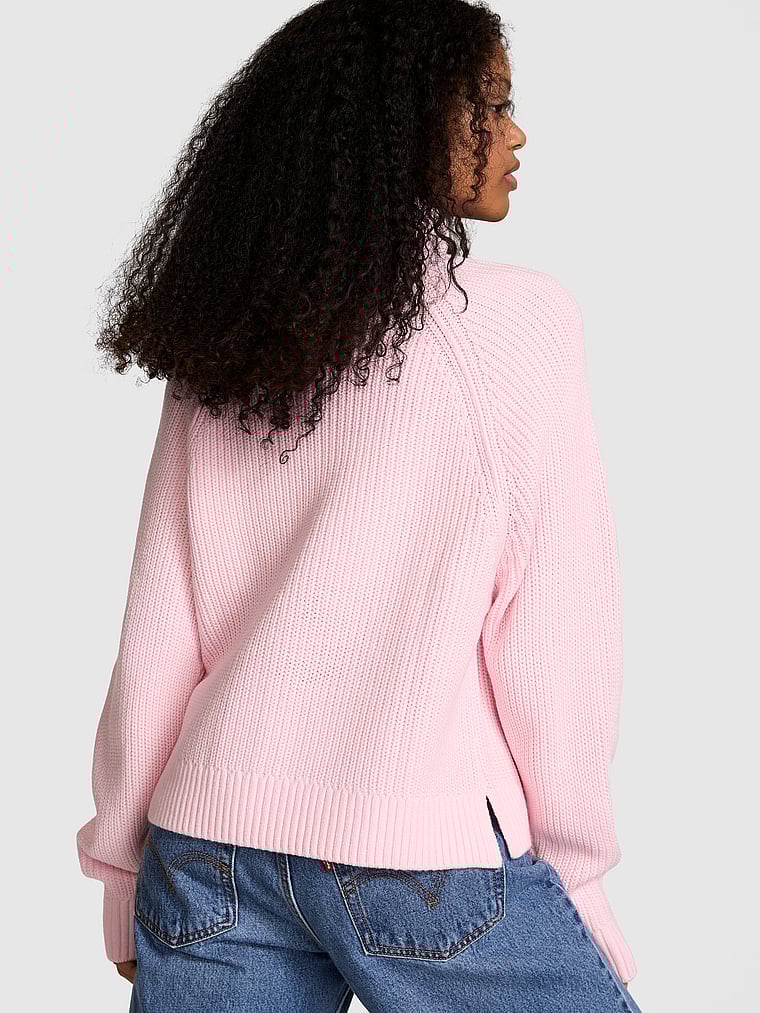 Victoria secret pink turtleneck sweater hotsell
