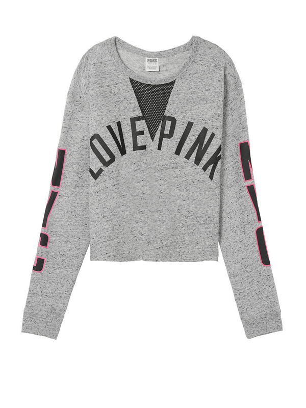 Buy Pink Cutout Campus Crew online in Victoria s Secret United Arab Emirates