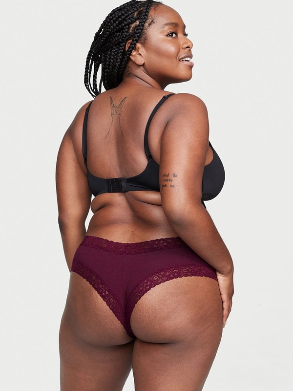 Plus size hot sale cotton cheeky panties