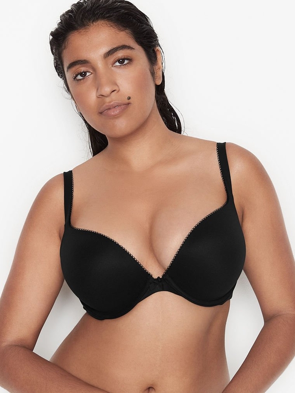Buy Body By Victoria Smooth Picot Trim Push-Up Bra online in Dubai
