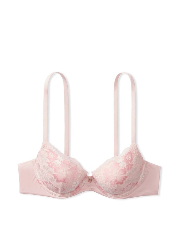 Lightly-Lined Smooth & Lace Demi Bra