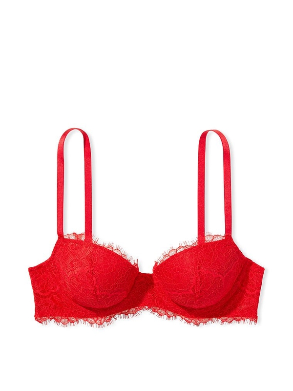 Victoria's Secret, Intimates & Sleepwear, Victorias Secret Dream Angels  Lined Demi Bra 36b Red