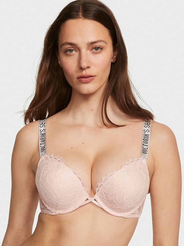 Buy Very Sexy Bombshell Add-2-Cups Lace Shine Strap Push-Up Bra