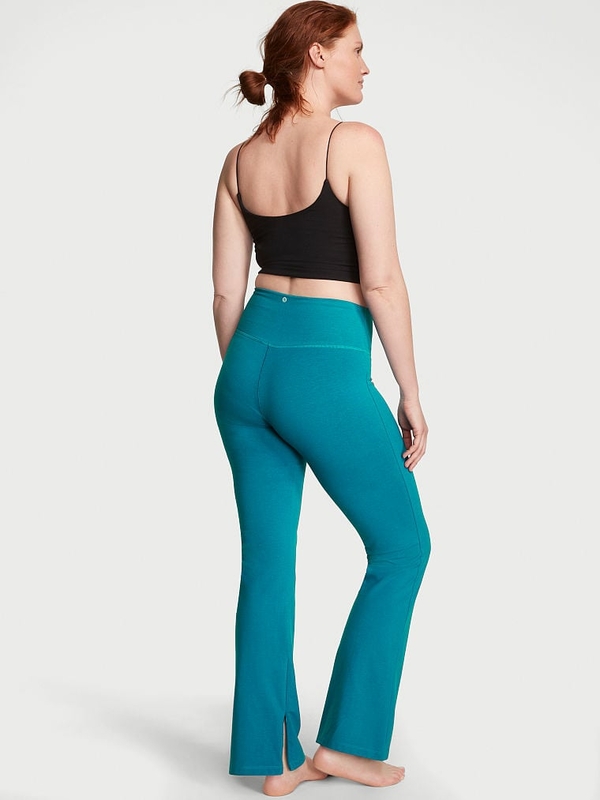 Cotton High-Rise Flare Leggings