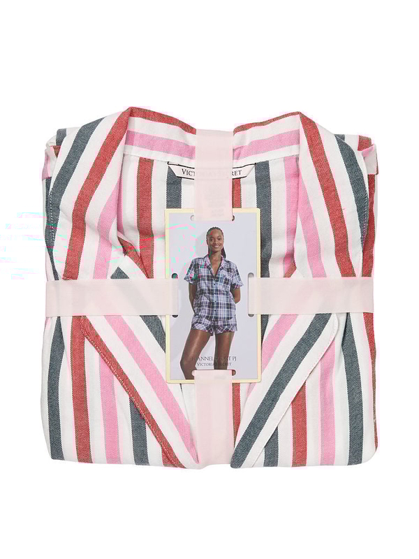 Victoria's secret flannel pj set best sale
