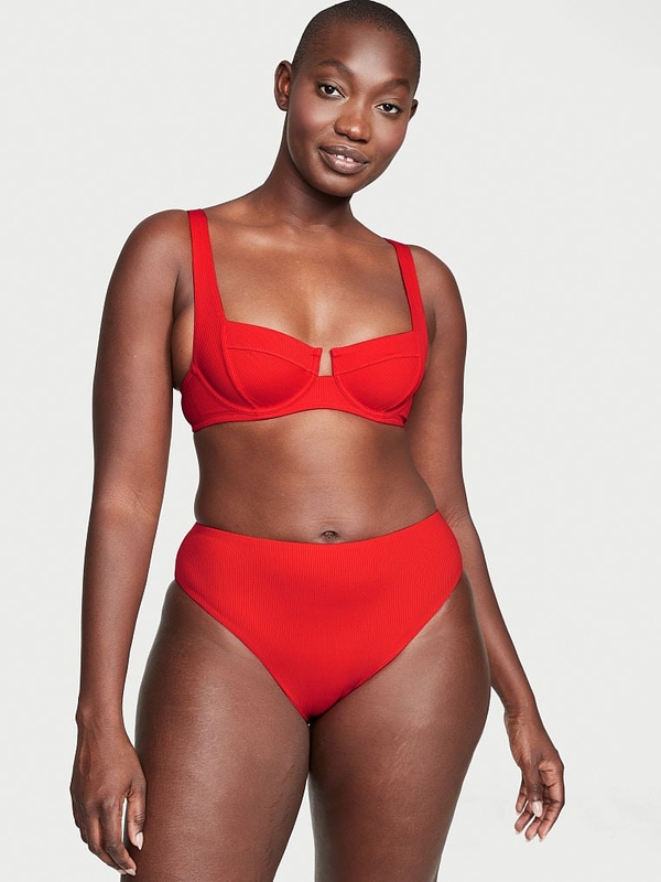 Full coverage high waist bikini bottom hot sale