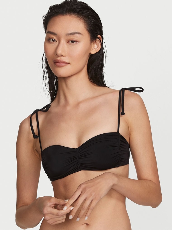 Buy Victoria's Secret Swim Ruched Shine Bralette Bikini Top online in Dubai