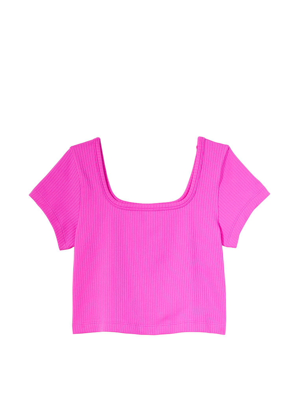 Plain pink best sale crop top