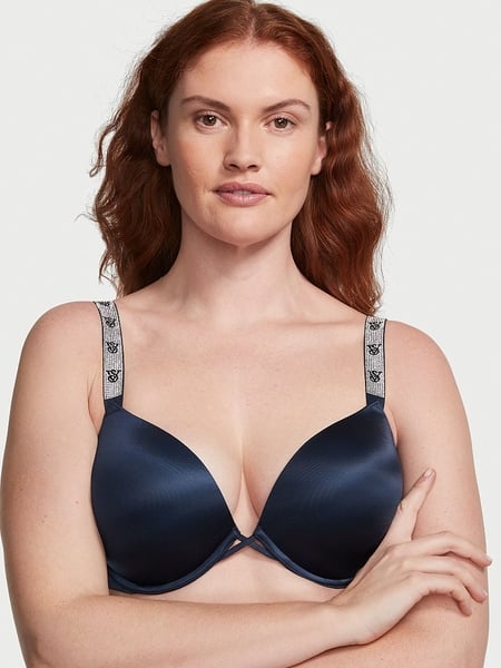Plusexy Strapless Push Up Bombshell Bra with Clear Straps