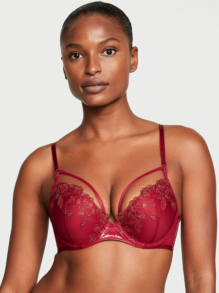 Victoria's Secret Bombshell Push-up Adds 2 Cup Bra Red Crochet/Nude 30A:  Buy Online at Best Price in UAE 