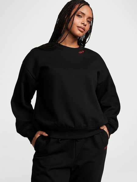 Oversized black crew neck online
