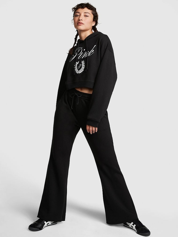 Flare hot sale cropped sweatpants