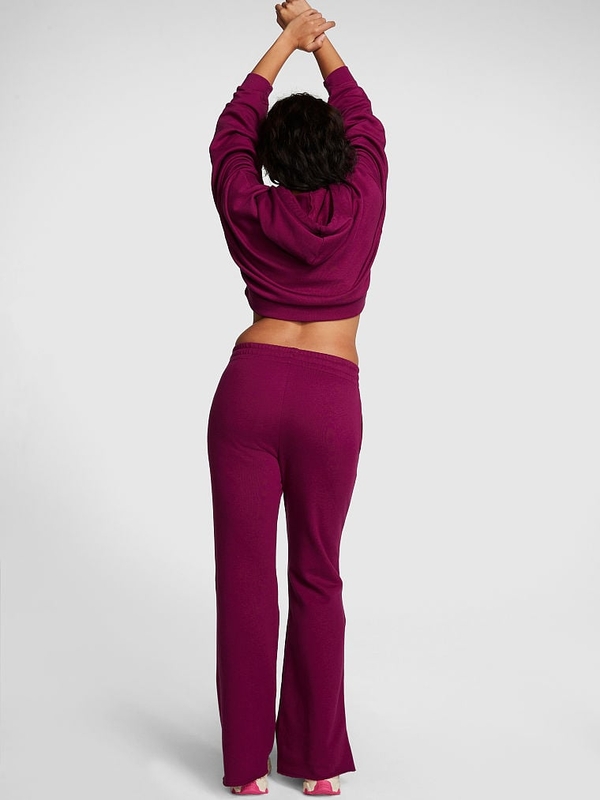 Pink Everyday Fleece High-Waist Flare Sweatpants