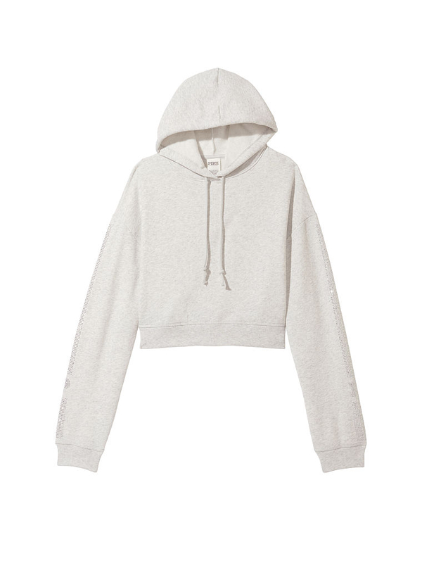 Buy Pink Everyday Fleece Cropped Hoodie online in Dubai