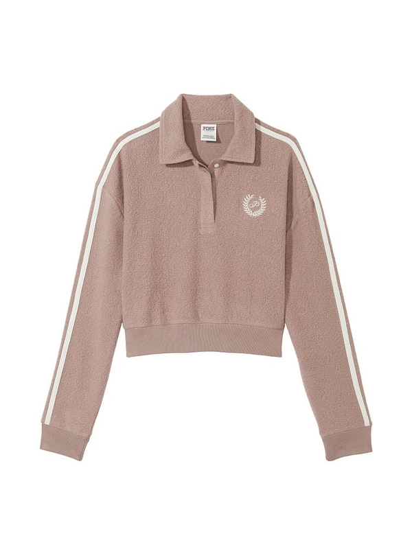 Originals side tape cropped sweatshirt pink sales