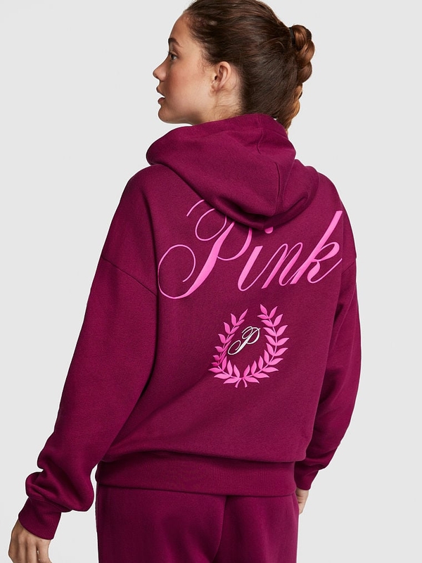 Victoria's secret pink cheap fur lined hoodie