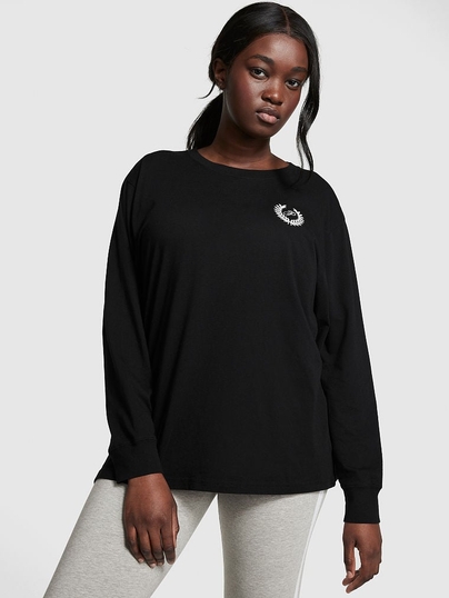 Oversized black 2025 long sleeve shirt