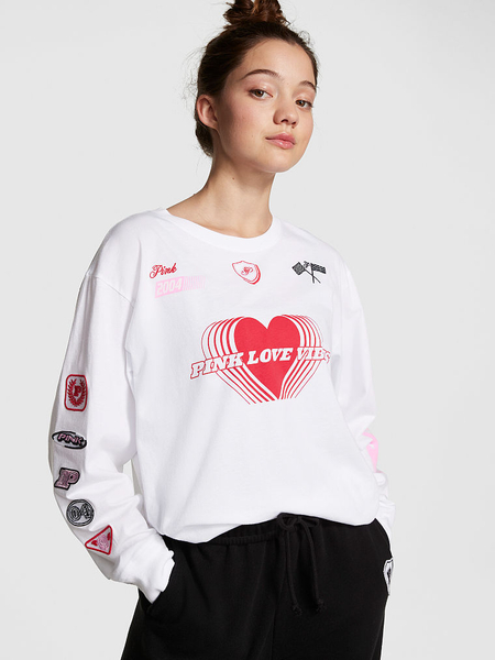 Pink victoria secret shop long sleeve shirts