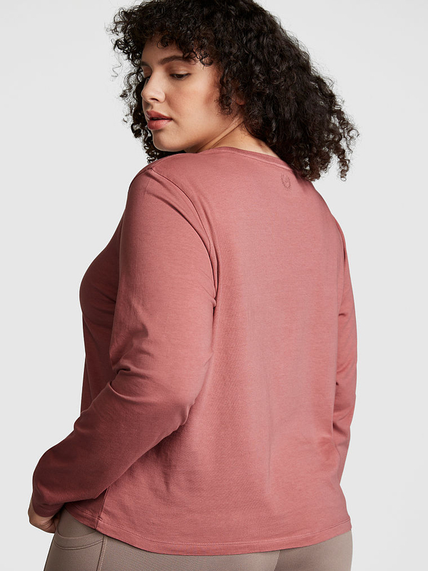 Pink victoria secret top long sleeve shirts