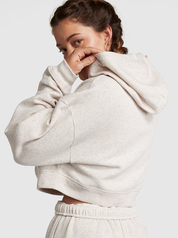 Beige store cropped hoodie
