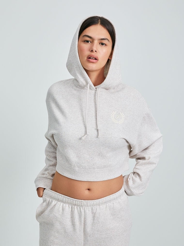 Victoria secret cropped hoodie cheap
