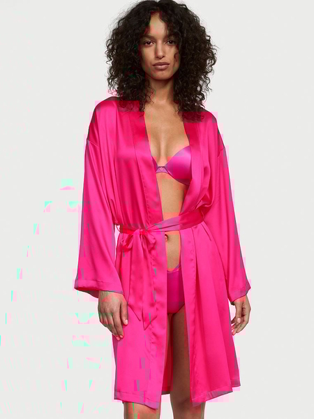 Purple silk robe victoria secret store
