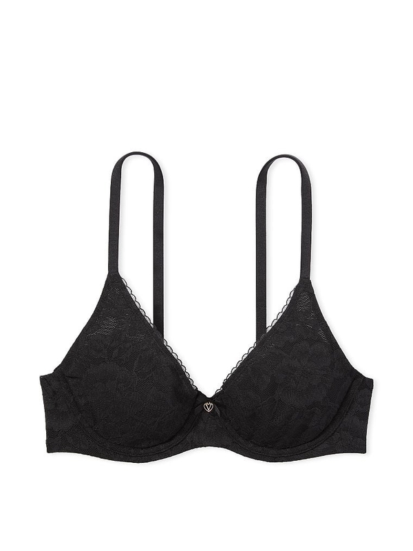 INVISIBLES Lace Lightly Lined Racerback Bralette in Black