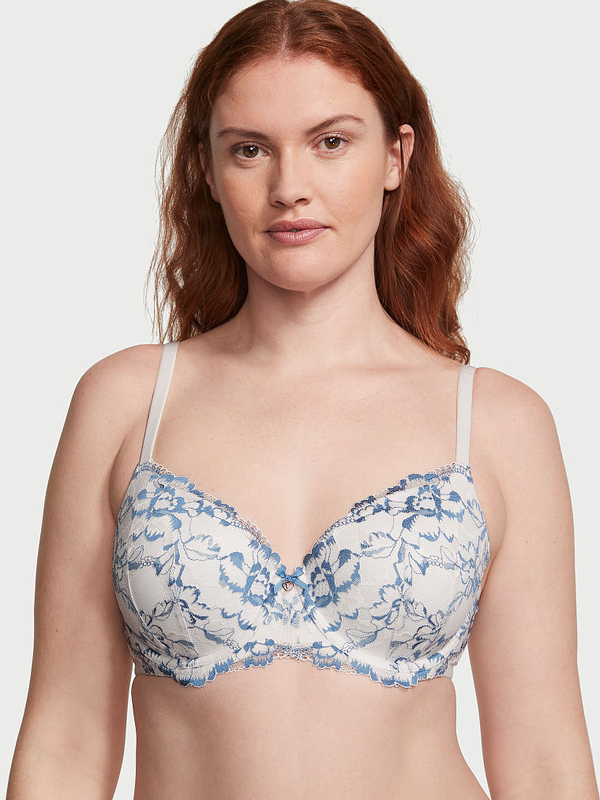 Buy Body By Victoria Lightly Lined Lace-Cup Demi Bra online in Dubai