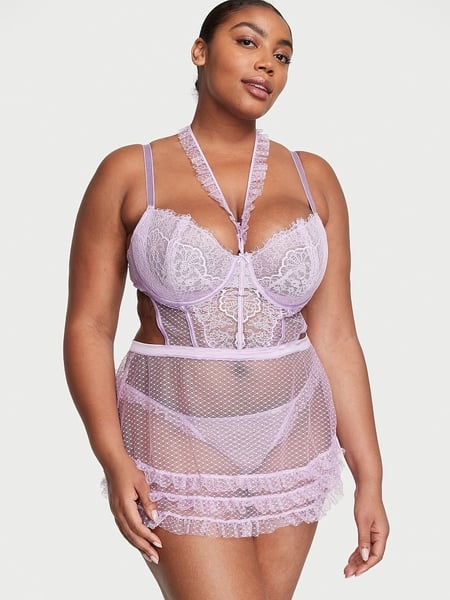 Plus Size Women Sexy Embroidered Sexy Lingerie - The Little Connection