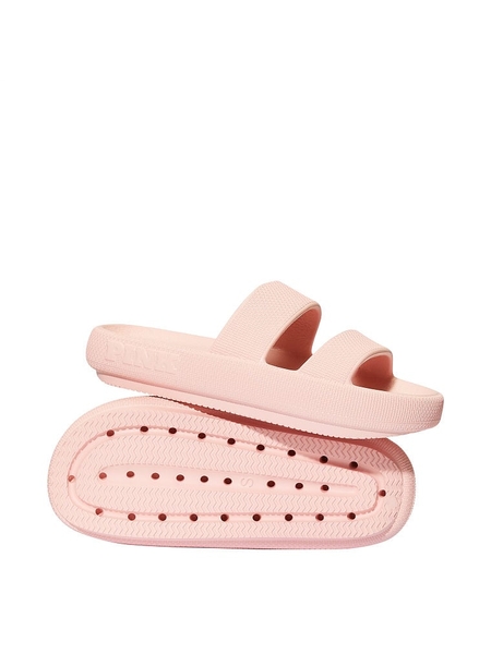 Pink double deals strap slides