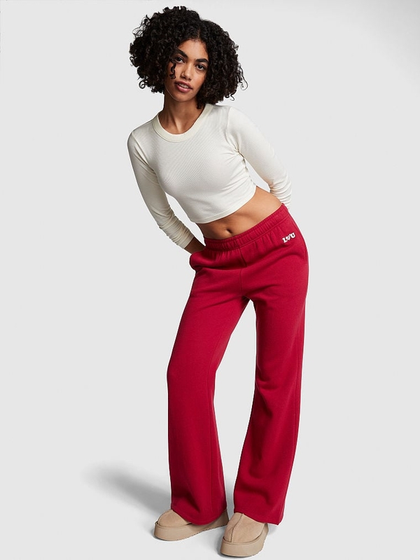 Buy Pink Extra-Credit Flare Pants online in Dubai