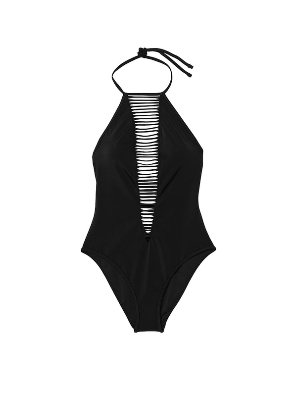 Victoria secret black one piece bathing suit hot sale