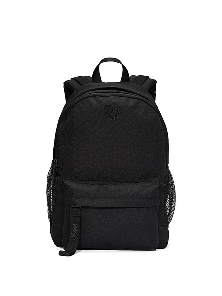 Pink backpack black and white top