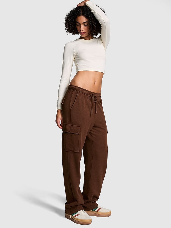 Buy Pink Ivy Fleece Straight Leg Cargo Sweatpants online in Victoria s Secret United Arab Emirates