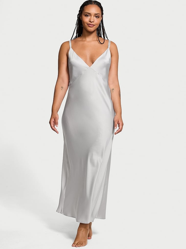 Strap silk dress hot sale