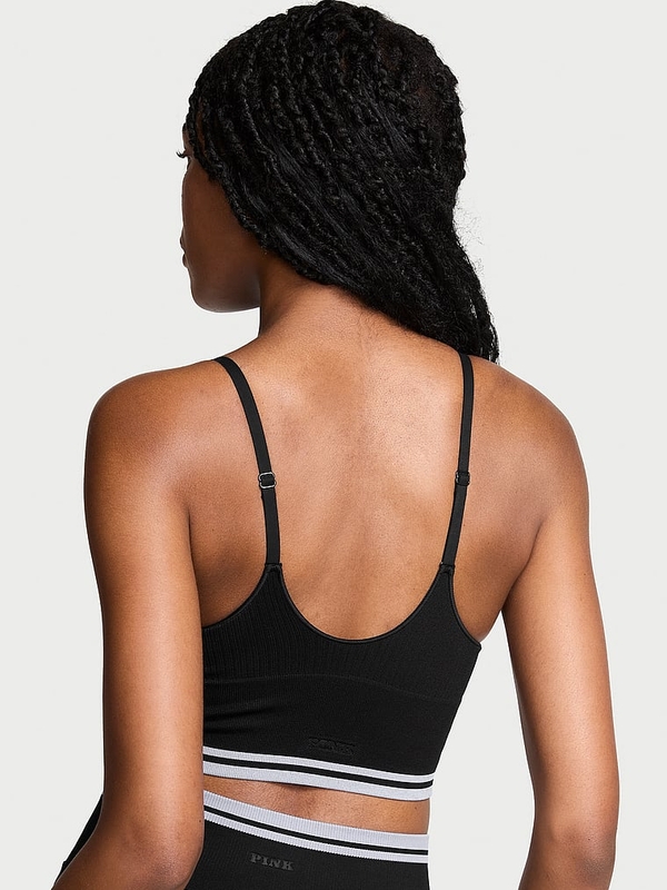 Buy Pink Seamless Longline Sports Bra online in Victoria s Secret United Arab Emirates