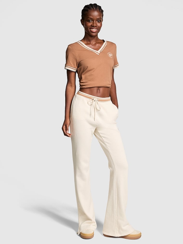 White flare joggers 2025