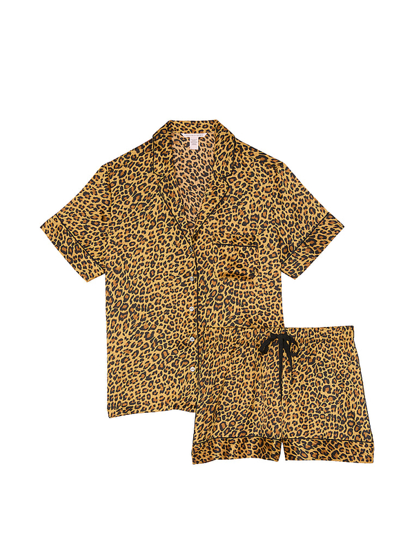 Leopard pajama short set new arrivals