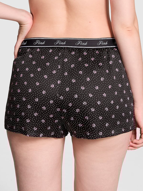 Buy Pink Silky Sleep Boxy Pajama Shorts online in Victoria s Secret United Arab Emirates